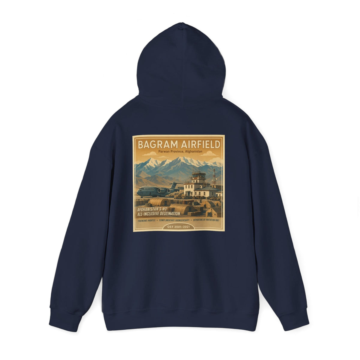 K-Factor Supply Co Bagram Travel (Back Print) Hoodie