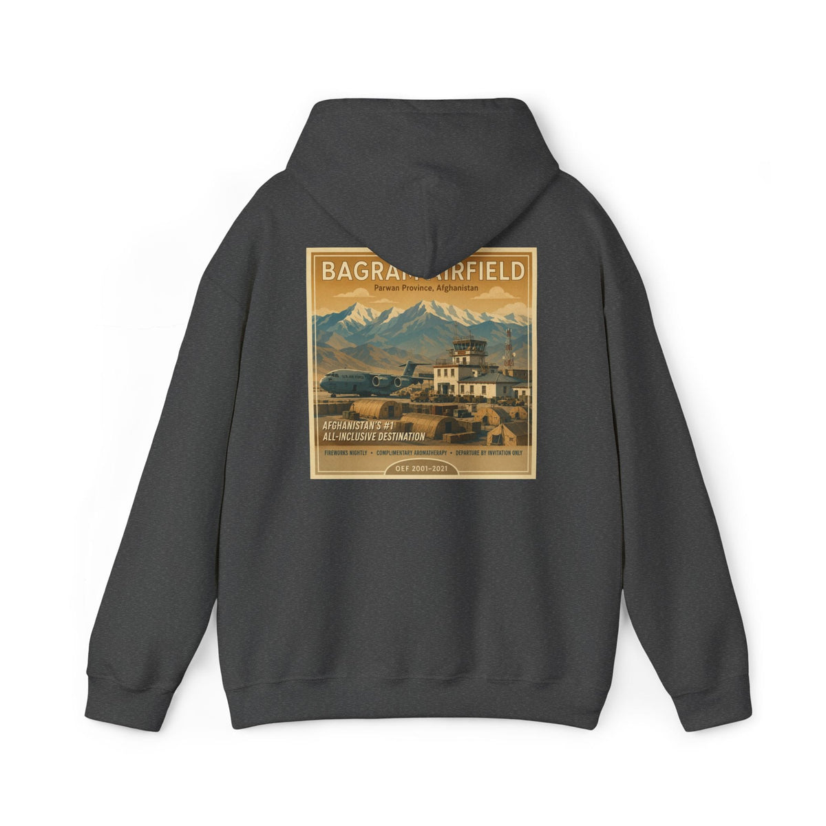 K-Factor Supply Co Bagram Travel (Back Print) Hoodie