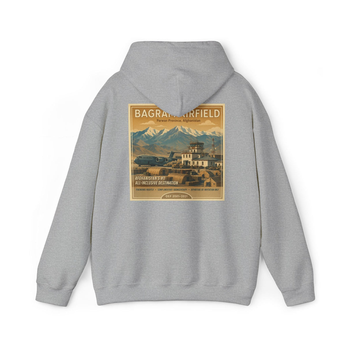 K-Factor Supply Co Bagram Travel (Back Print) Hoodie