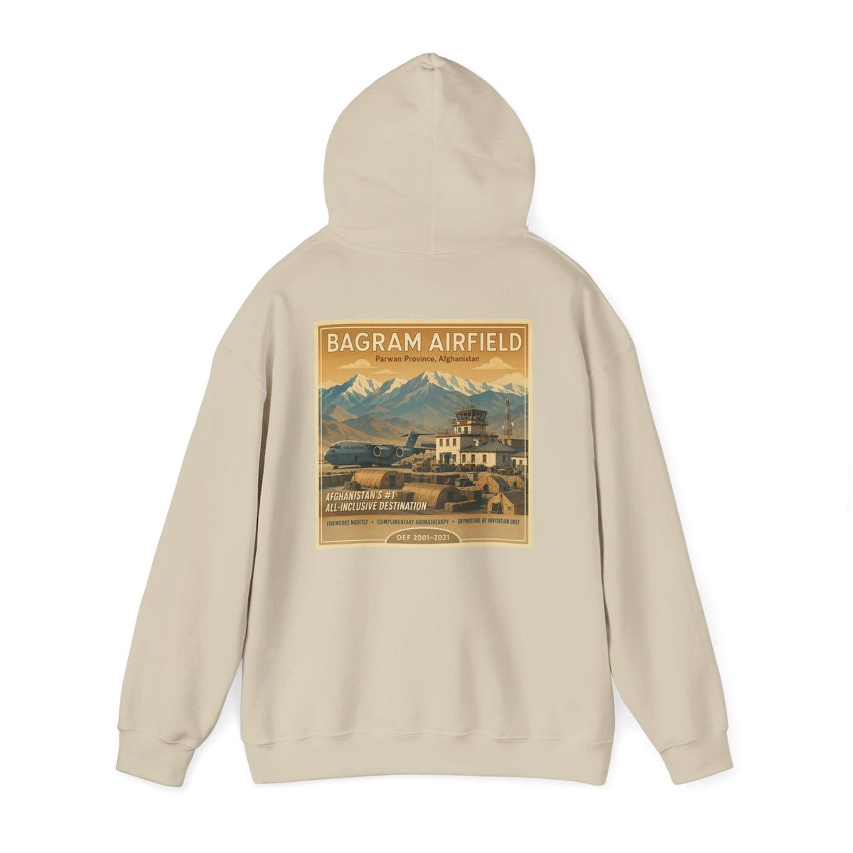 K-Factor Supply Co Bagram Travel (Back Print) Hoodie