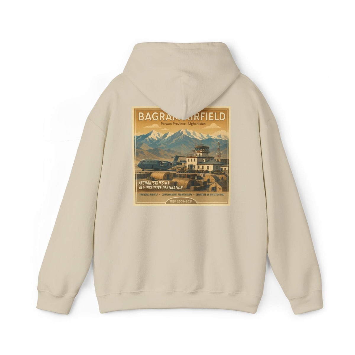 K-Factor Supply Co Bagram Travel (Back Print) Hoodie