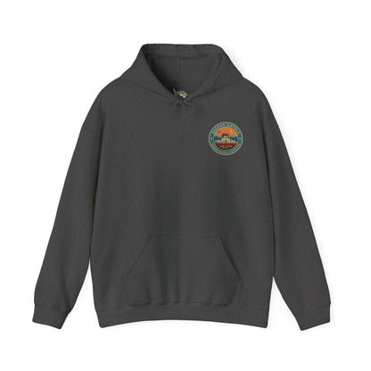 K-Factor Supply Co Bagram Travel (Back Print) Hoodie Dark Heather / S