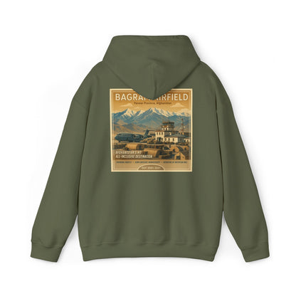 K-Factor Supply Co Bagram Travel (Back Print) Hoodie Military Green / S