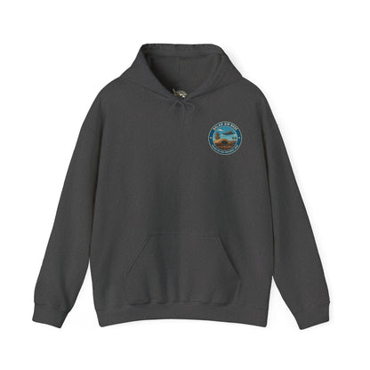 K-Factor Supply Co Balad Travel (Back Print) Hoodie Dark Heather / S