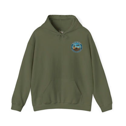 K-Factor Supply Co Balad Travel (Back Print) Hoodie Military Green / S