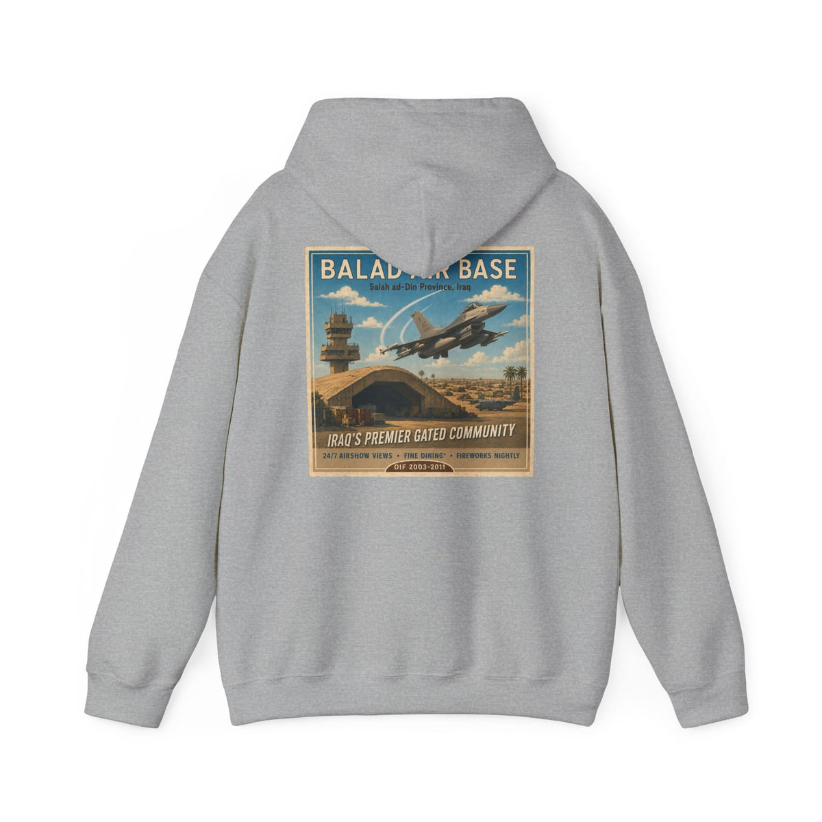 K-Factor Supply Co Balad Travel (Back Print) Hoodie Sport Grey / S