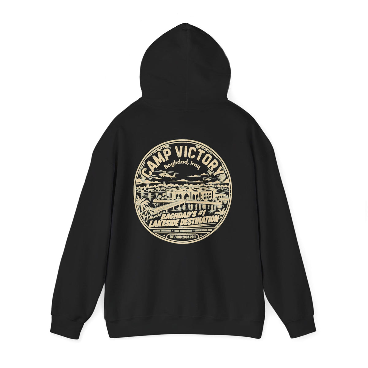 K-Factor Supply Co Camp Victory Lakeside Destination (Back Print) Hoodie