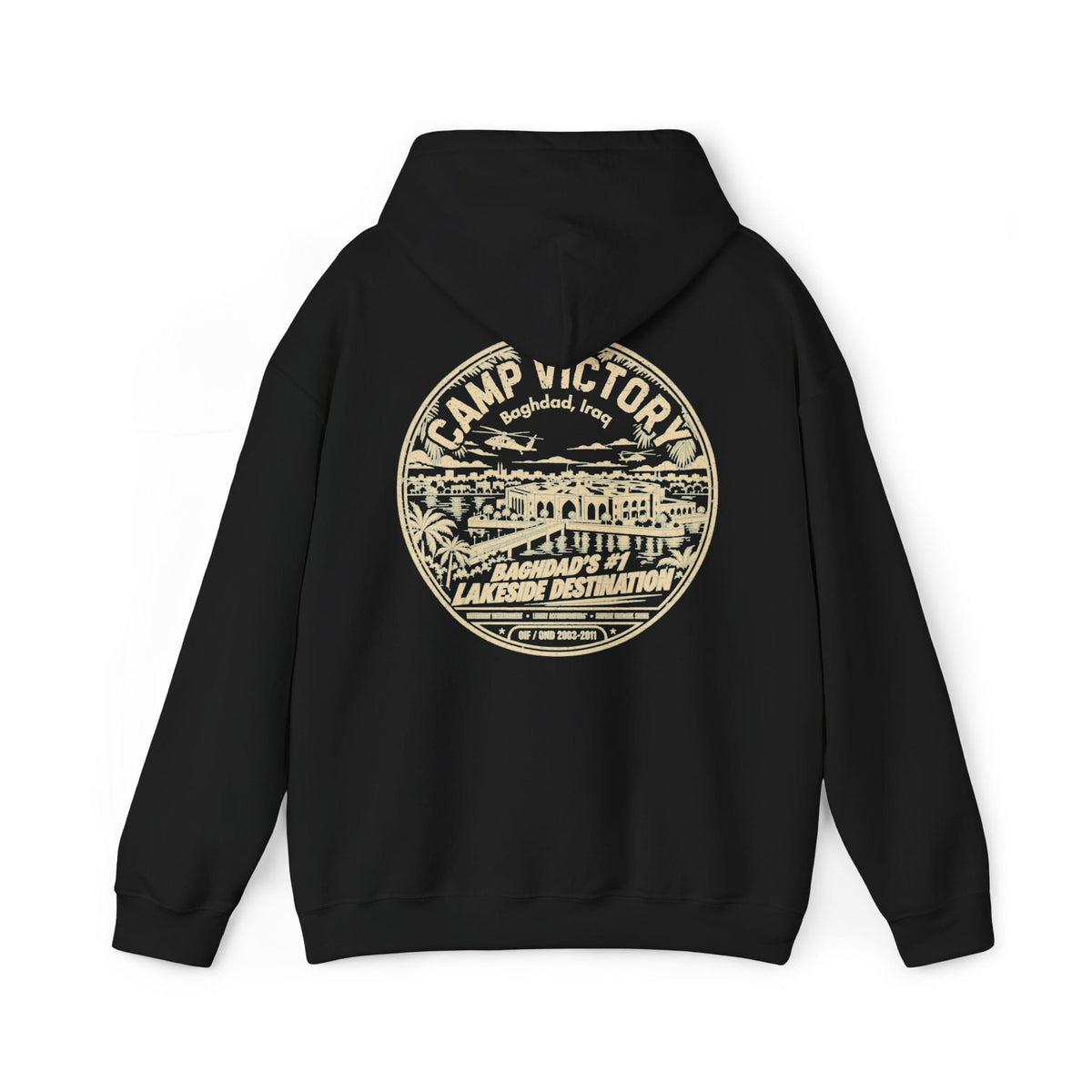 K-Factor Supply Co Camp Victory Lakeside Destination (Back Print) Hoodie