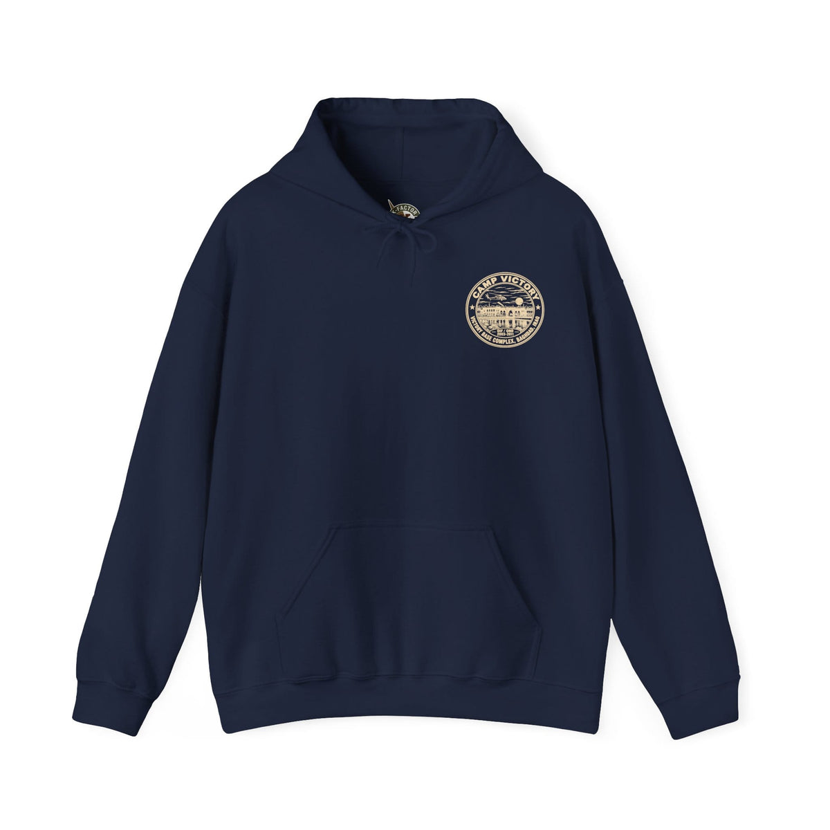 K-Factor Supply Co Camp Victory Lakeside Destination (Back Print) Hoodie Navy / S