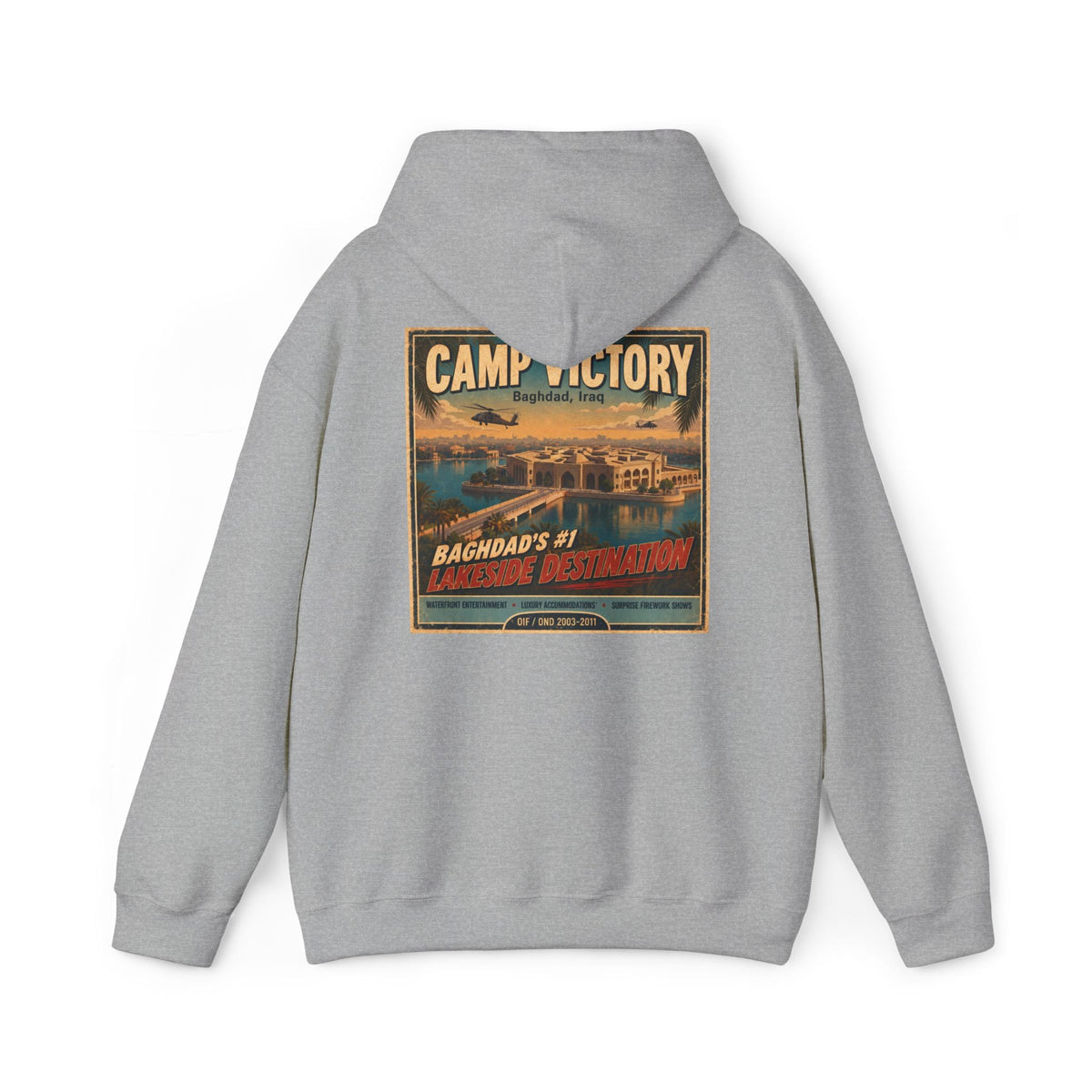 K-Factor Supply Co Camp Victory Travel (Back Print) Hoodie