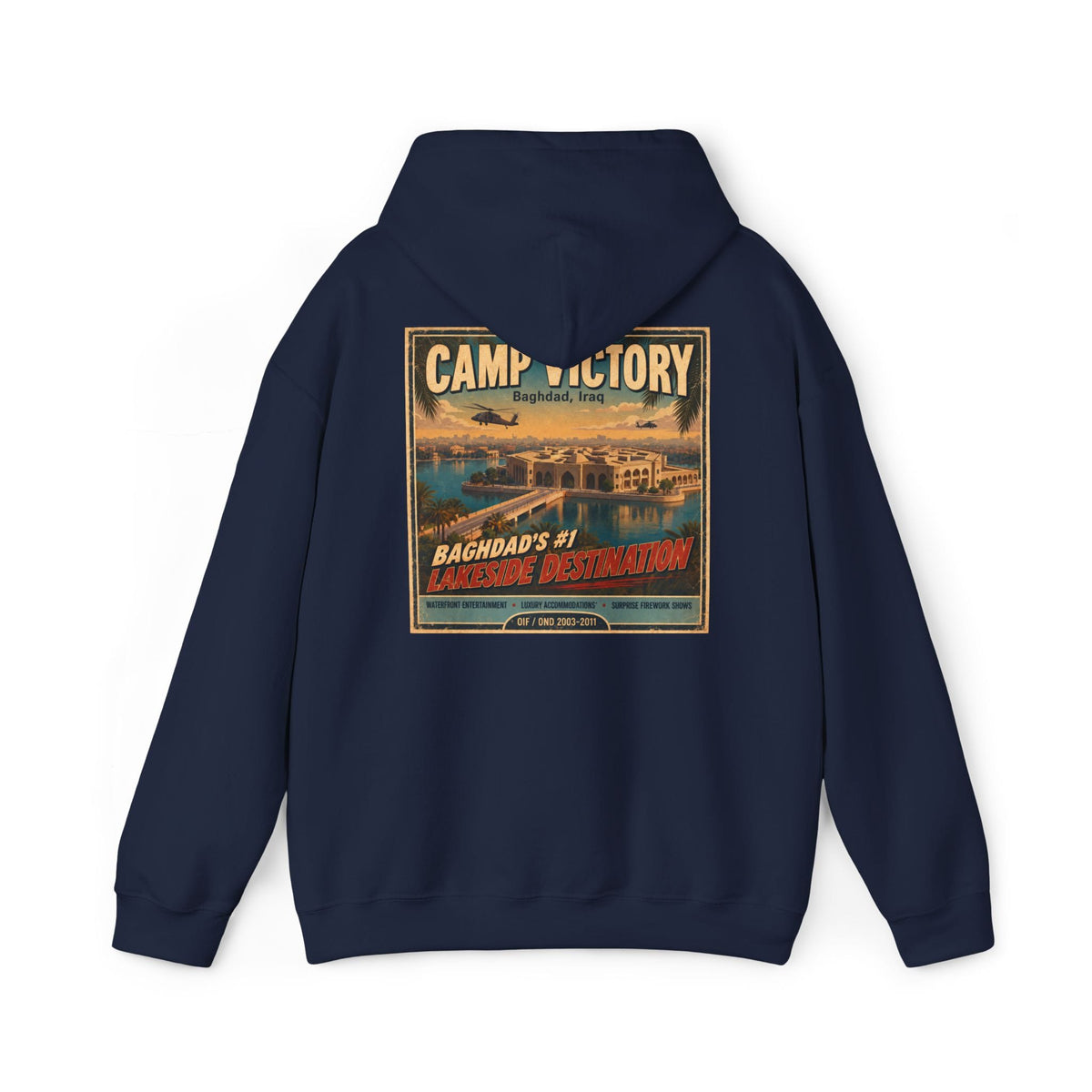 K-Factor Supply Co Camp Victory Travel (Back Print) Hoodie