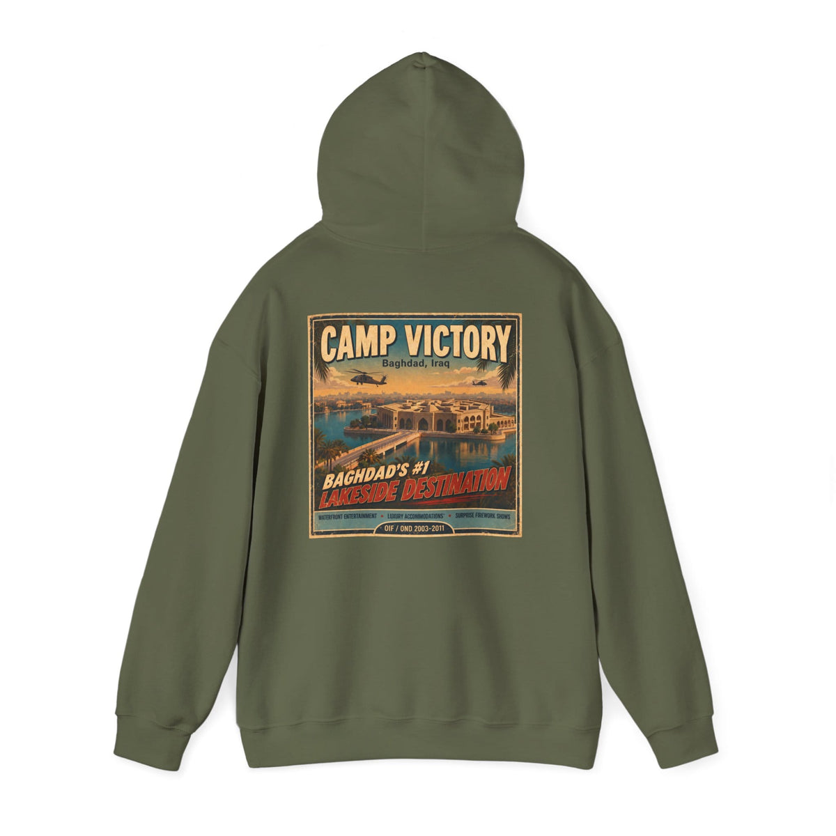 K-Factor Supply Co Camp Victory Travel (Back Print) Hoodie