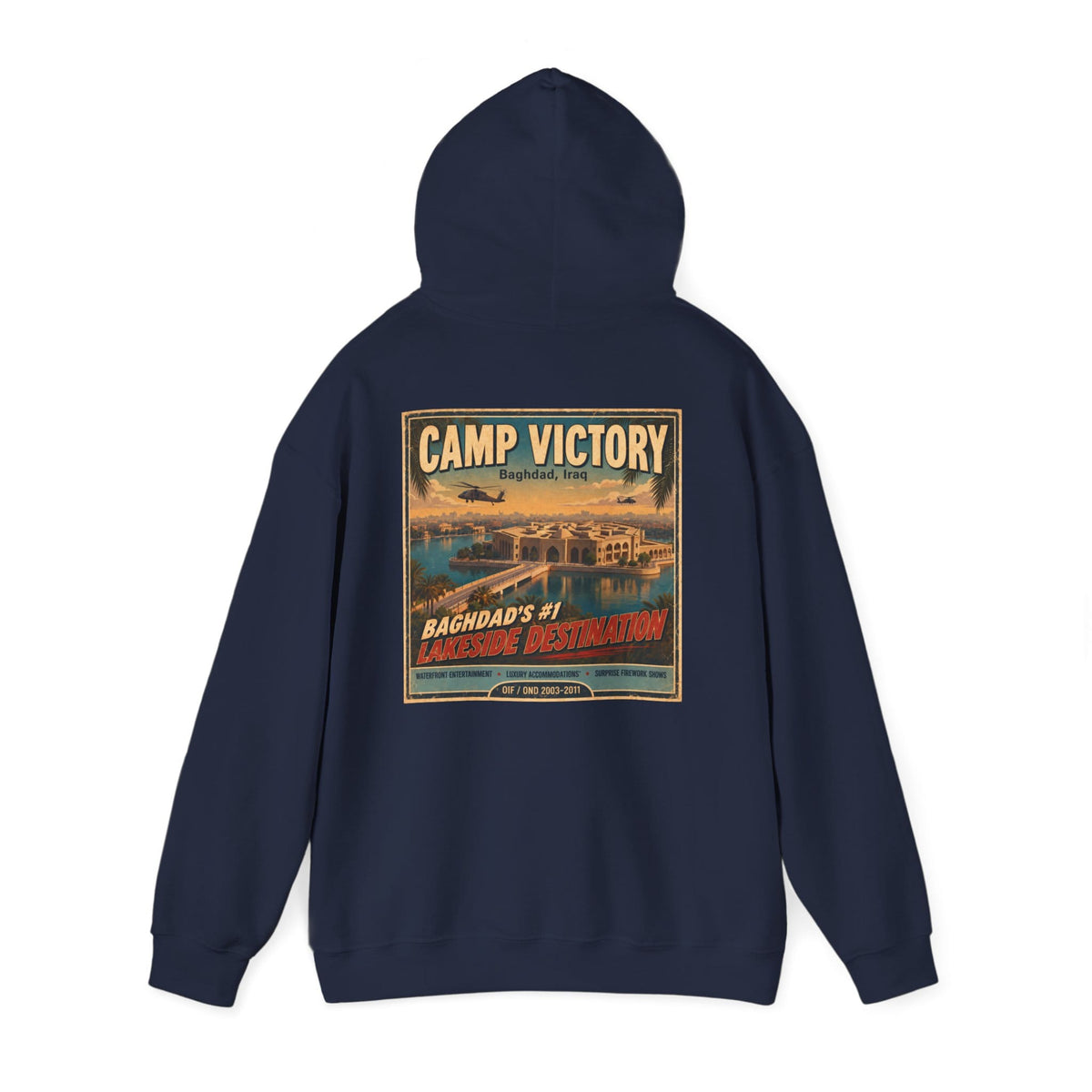 K-Factor Supply Co Camp Victory Travel (Back Print) Hoodie