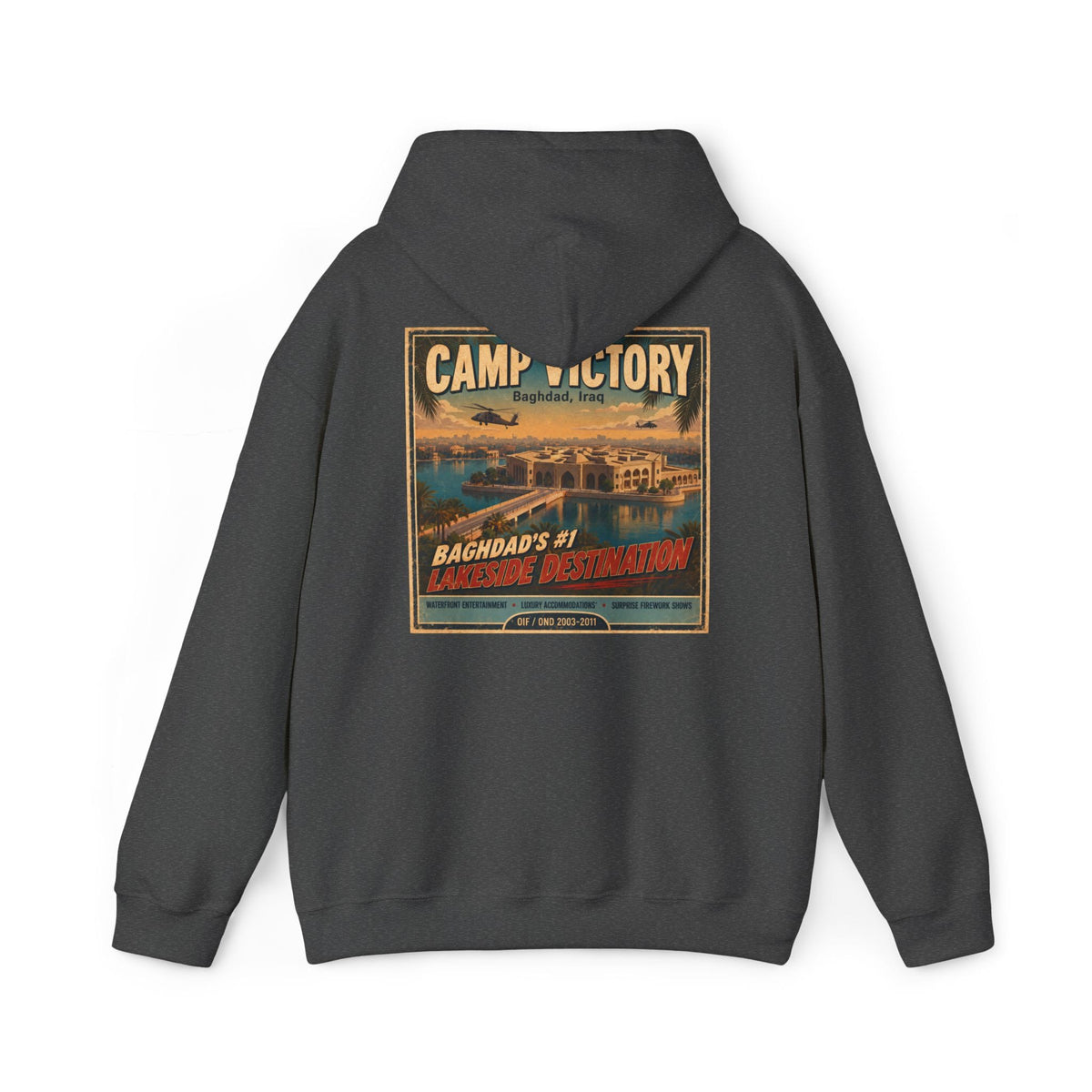K-Factor Supply Co Camp Victory Travel (Back Print) Hoodie