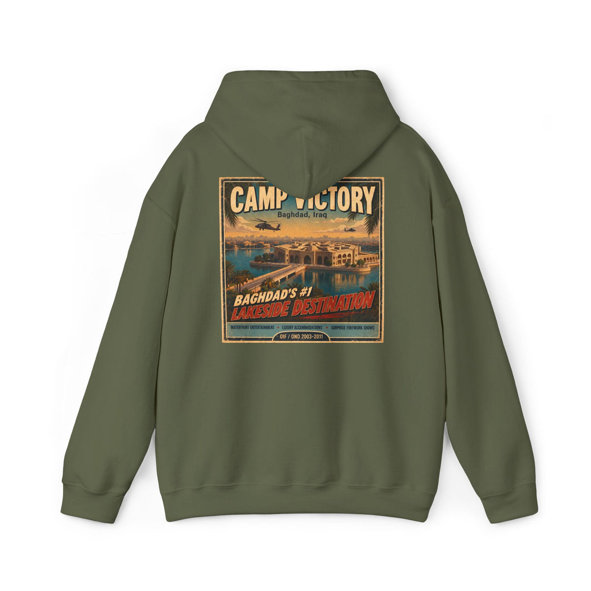 K-Factor Supply Co Camp Victory Travel (Back Print) Hoodie