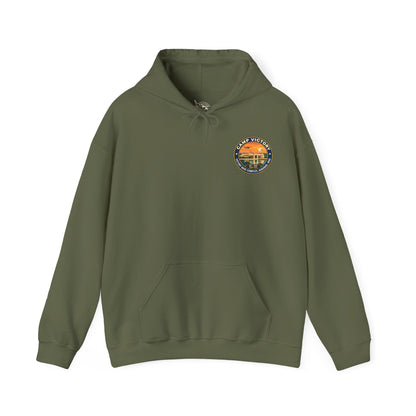 K-Factor Supply Co Camp Victory Travel (Back Print) Hoodie Military Green / S