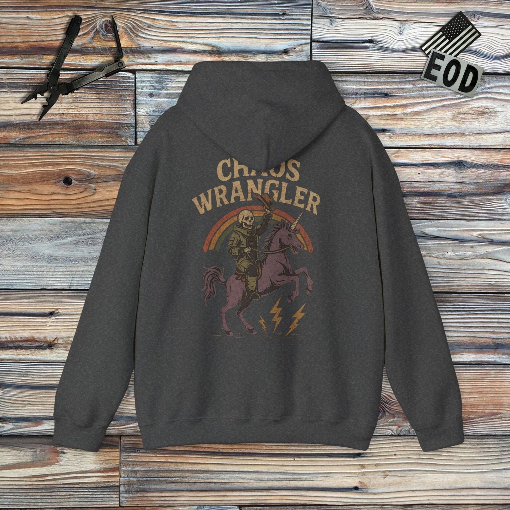 K-Factor Supply Co Chaos Wrangler Hoodie Dark Heather / S