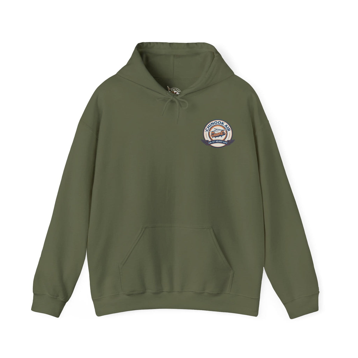 K-Factor Supply Co Chinook Air - Iraq (Back Print) Hoodie