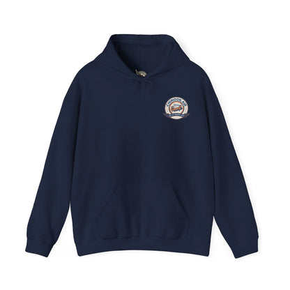 K-Factor Supply Co Chinook Air - Iraq (Back Print) Hoodie Navy / S