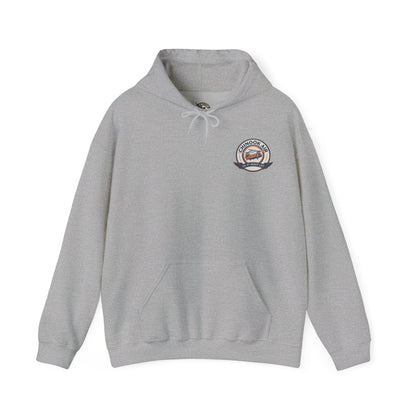 K-Factor Supply Co Chinook Air - Iraq (Back Print) Hoodie Sport Grey / S