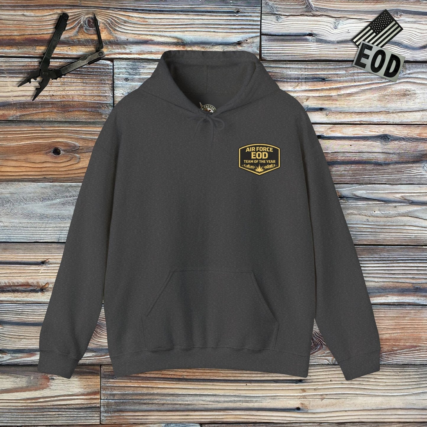 K-Factor Supply Co EOD TOTY High Altitude Hoodie Dark Heather / S