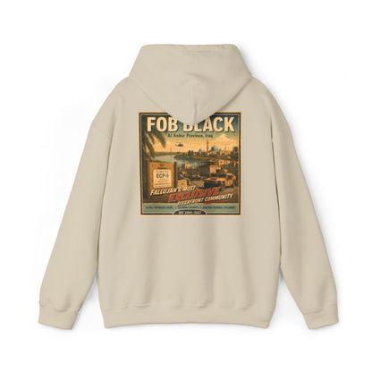 K-Factor Supply Co FOB Black Travel (Back Print) Hoodie