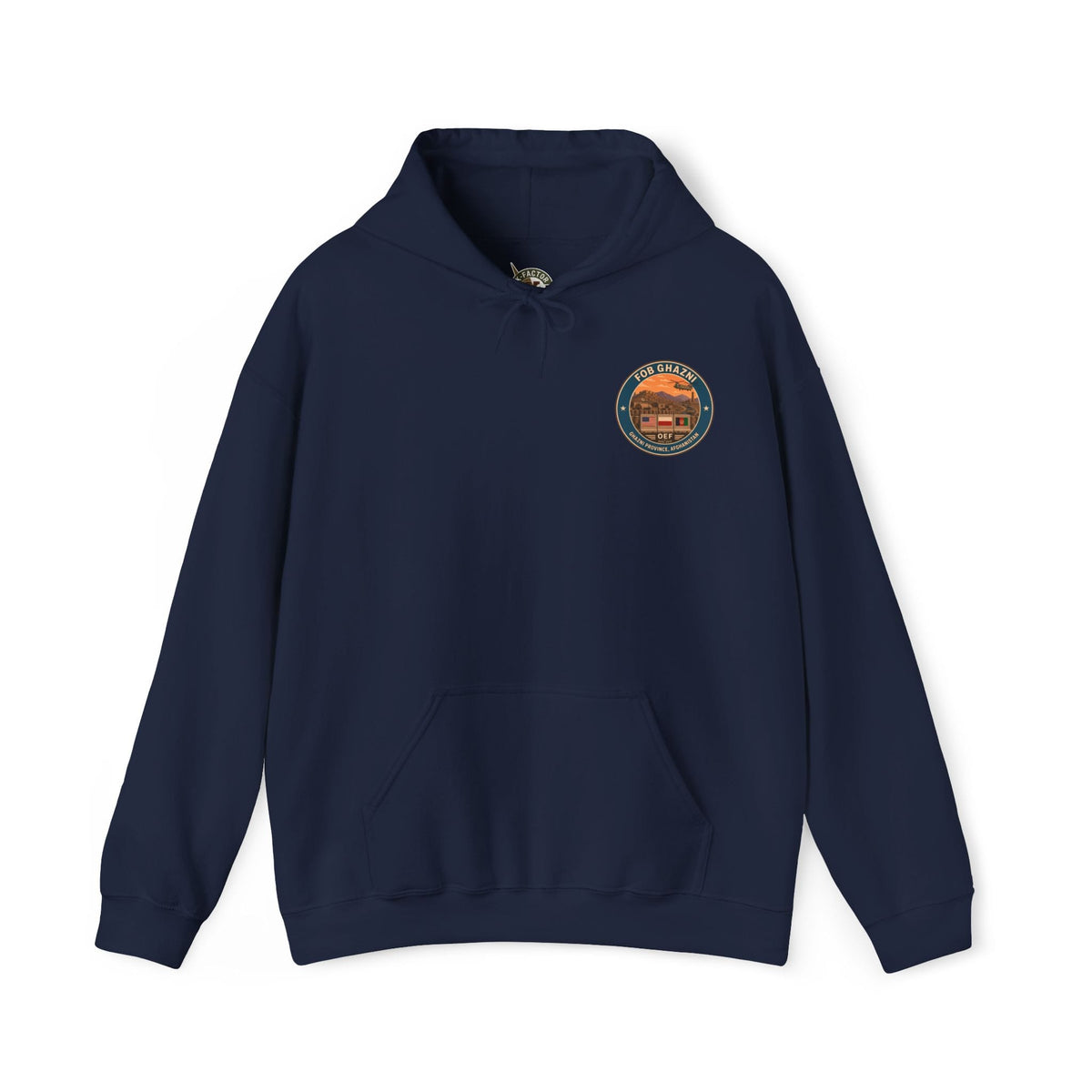 K-Factor Supply Co FOB Ghazni Travel (Back Print) Hoodie