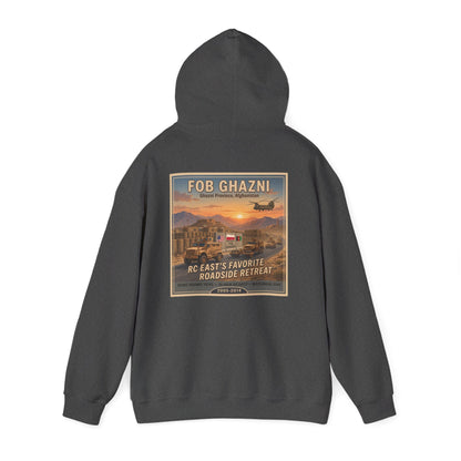 K-Factor Supply Co FOB Ghazni Travel (Back Print) Hoodie