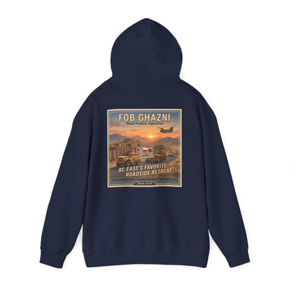 K-Factor Supply Co FOB Ghazni Travel (Back Print) Hoodie