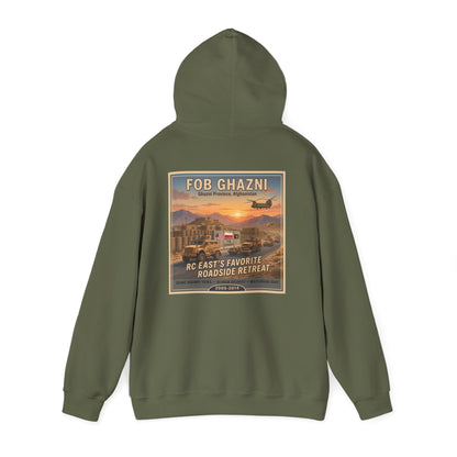K-Factor Supply Co FOB Ghazni Travel (Back Print) Hoodie
