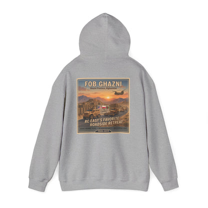 K-Factor Supply Co FOB Ghazni Travel (Back Print) Hoodie