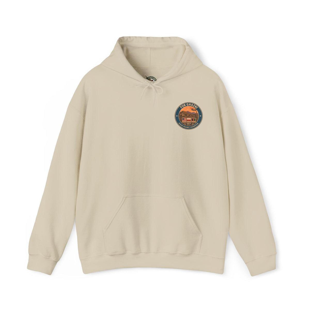 K-Factor Supply Co FOB Ghazni Travel (Back Print) Hoodie