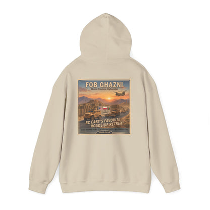 K-Factor Supply Co FOB Ghazni Travel (Back Print) Hoodie