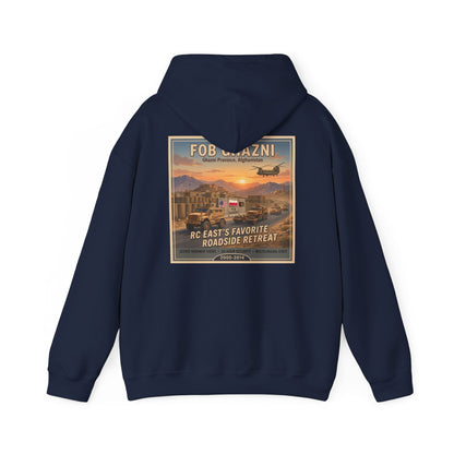 K-Factor Supply Co FOB Ghazni Travel (Back Print) Hoodie Navy / S