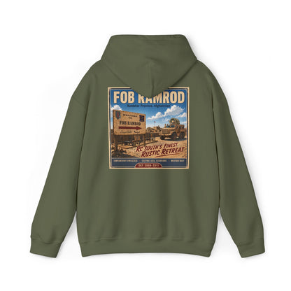 K-Factor Supply Co FOB Ramrod Travel [Back Print] Hoodie Military Green / S