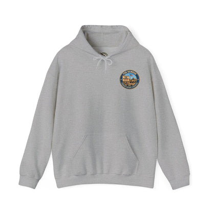 K-Factor Supply Co FOB Ramrod Travel [Back Print] Hoodie Sport Grey / S