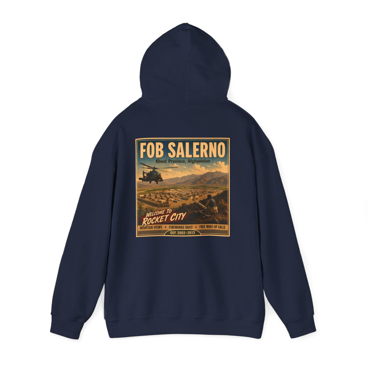 K-Factor Supply Co FOB Salerno Travel (Back Print) Hoodie