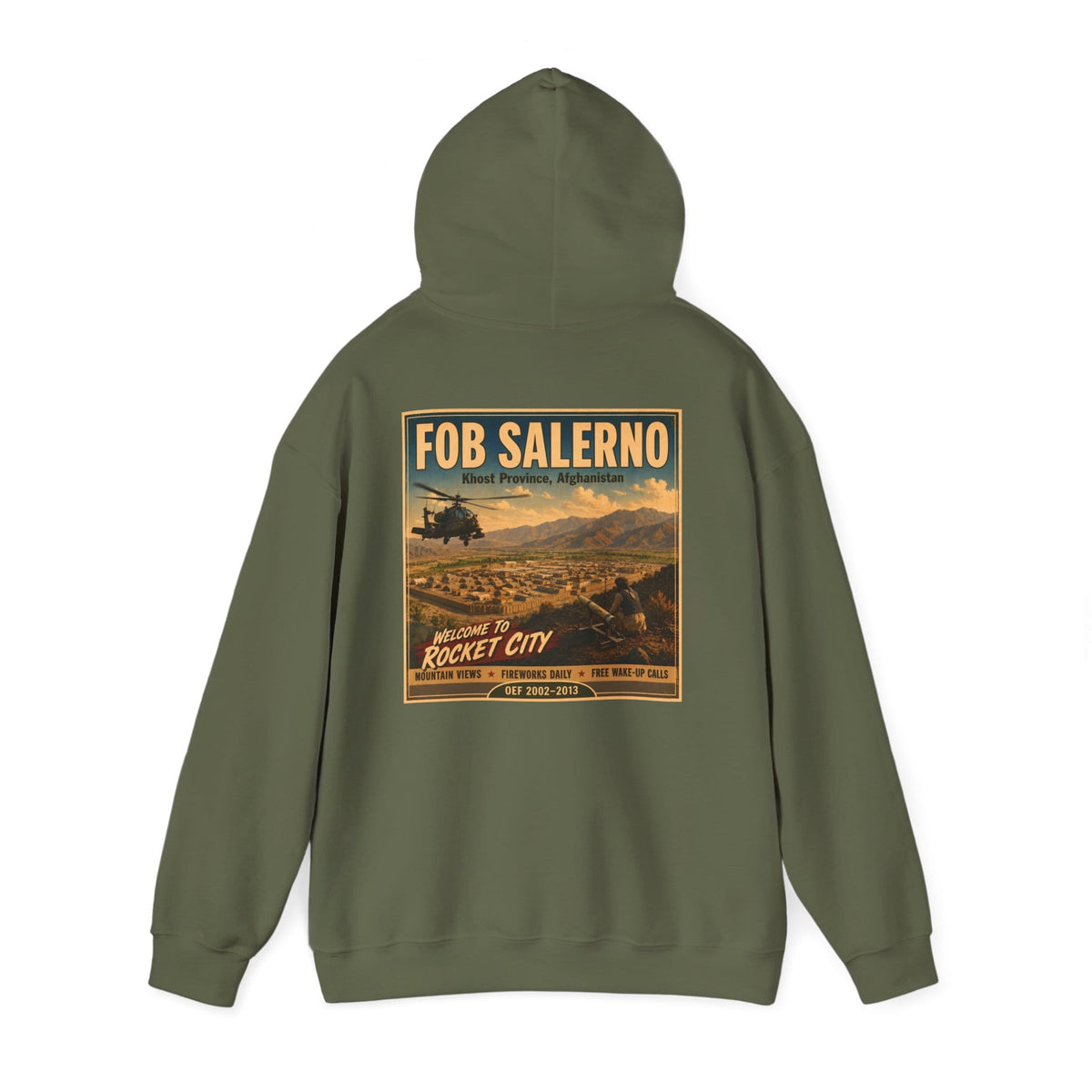 K-Factor Supply Co FOB Salerno Travel (Back Print) Hoodie