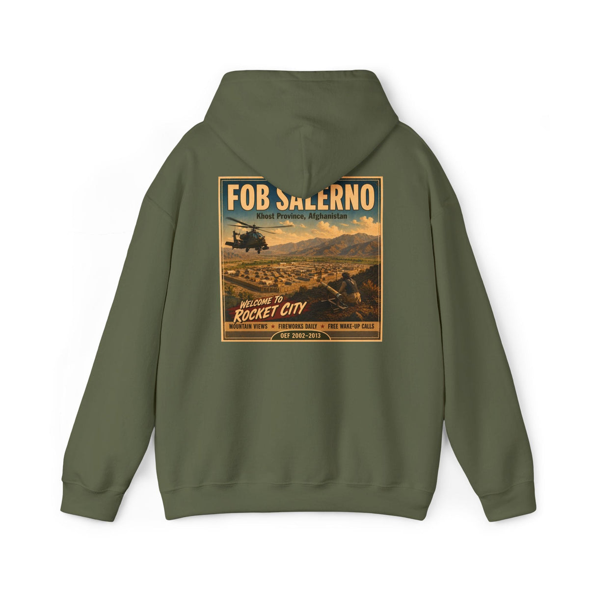 K-Factor Supply Co FOB Salerno Travel (Back Print) Hoodie