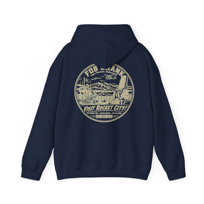 K-Factor Supply Co FOB Shank Rocket City [Back Print] Hoodie Navy / S