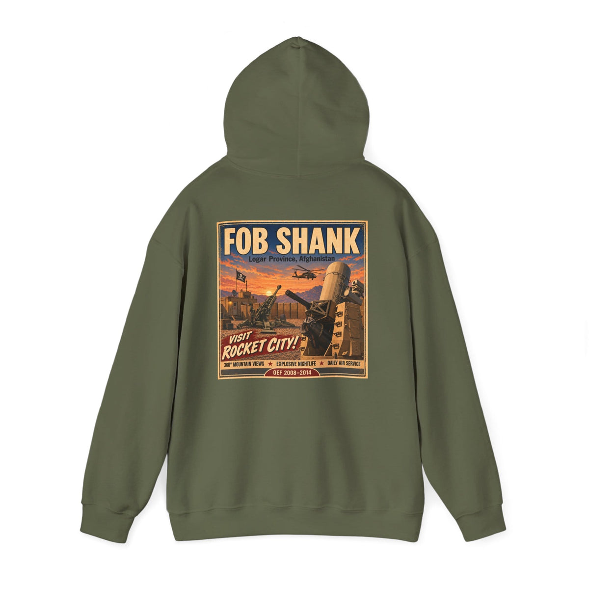 K-Factor Supply Co FOB Shank Travel [Back Print] Hoodie