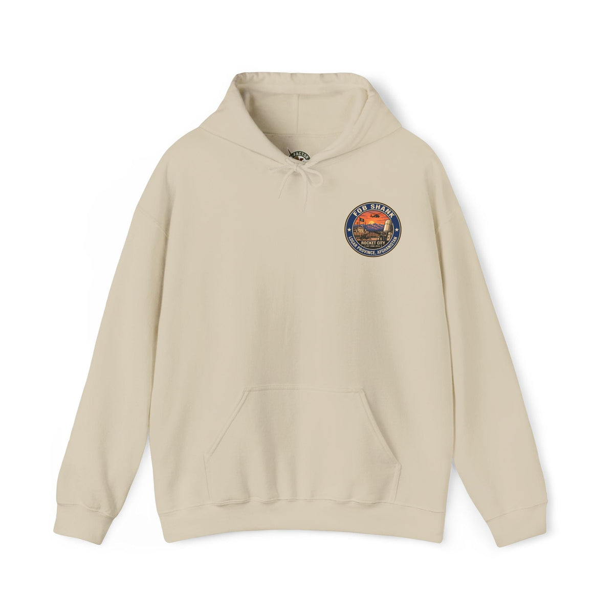 K-Factor Supply Co FOB Shank Travel [Back Print] Hoodie Sand / S