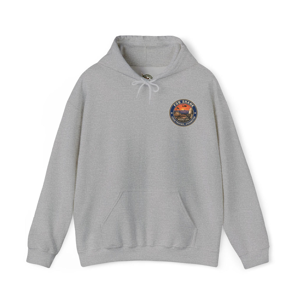 K-Factor Supply Co FOB Shank Travel [Back Print] Hoodie Sport Grey / S