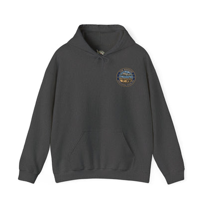 K-Factor Supply Co FOB Warrior (Kirkuk) [Back Print] Hoodie Dark Heather / S