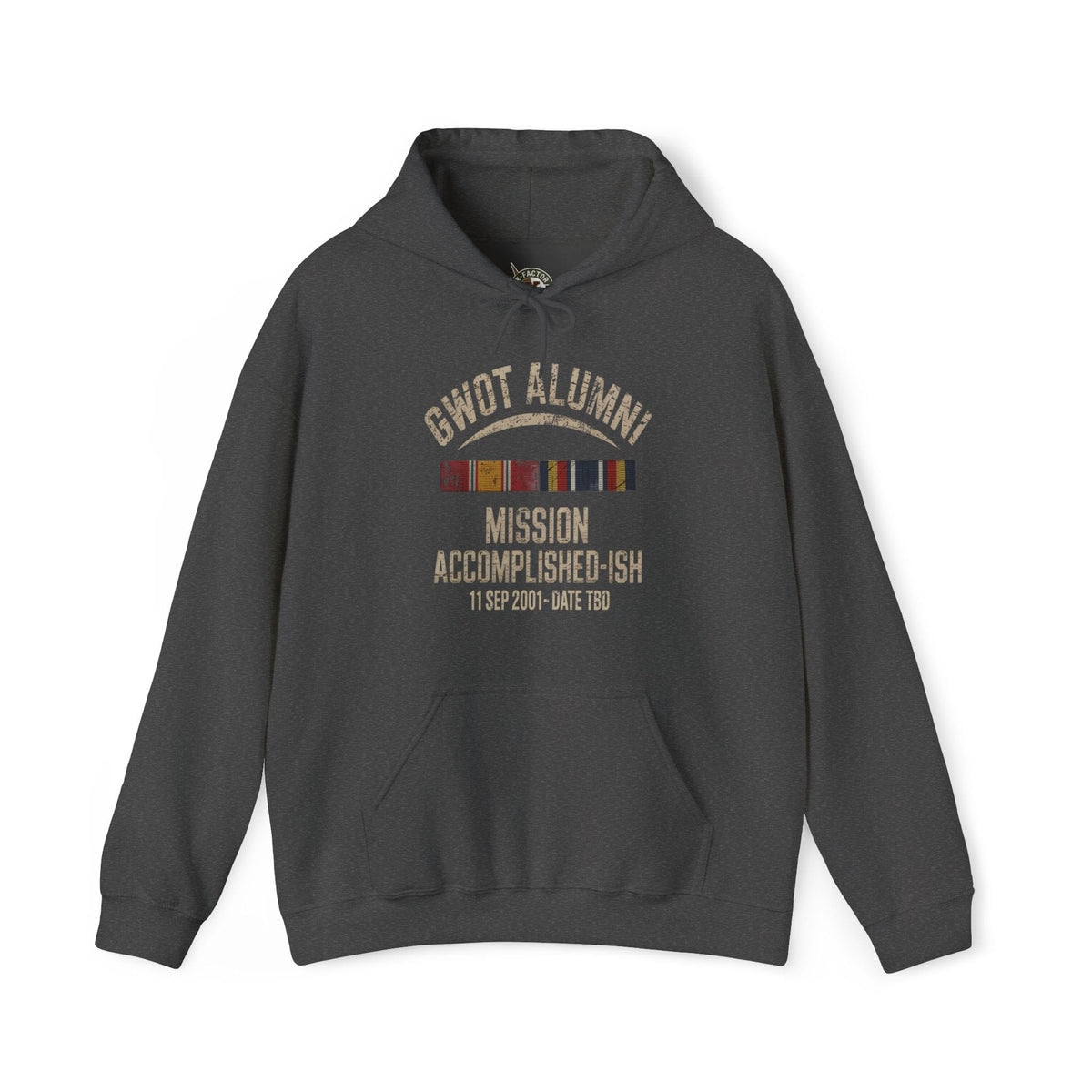 K-Factor Supply Co GWOT Alumni MK 1 (NDS/GWOT-S) Hoodie Dark Heather / S