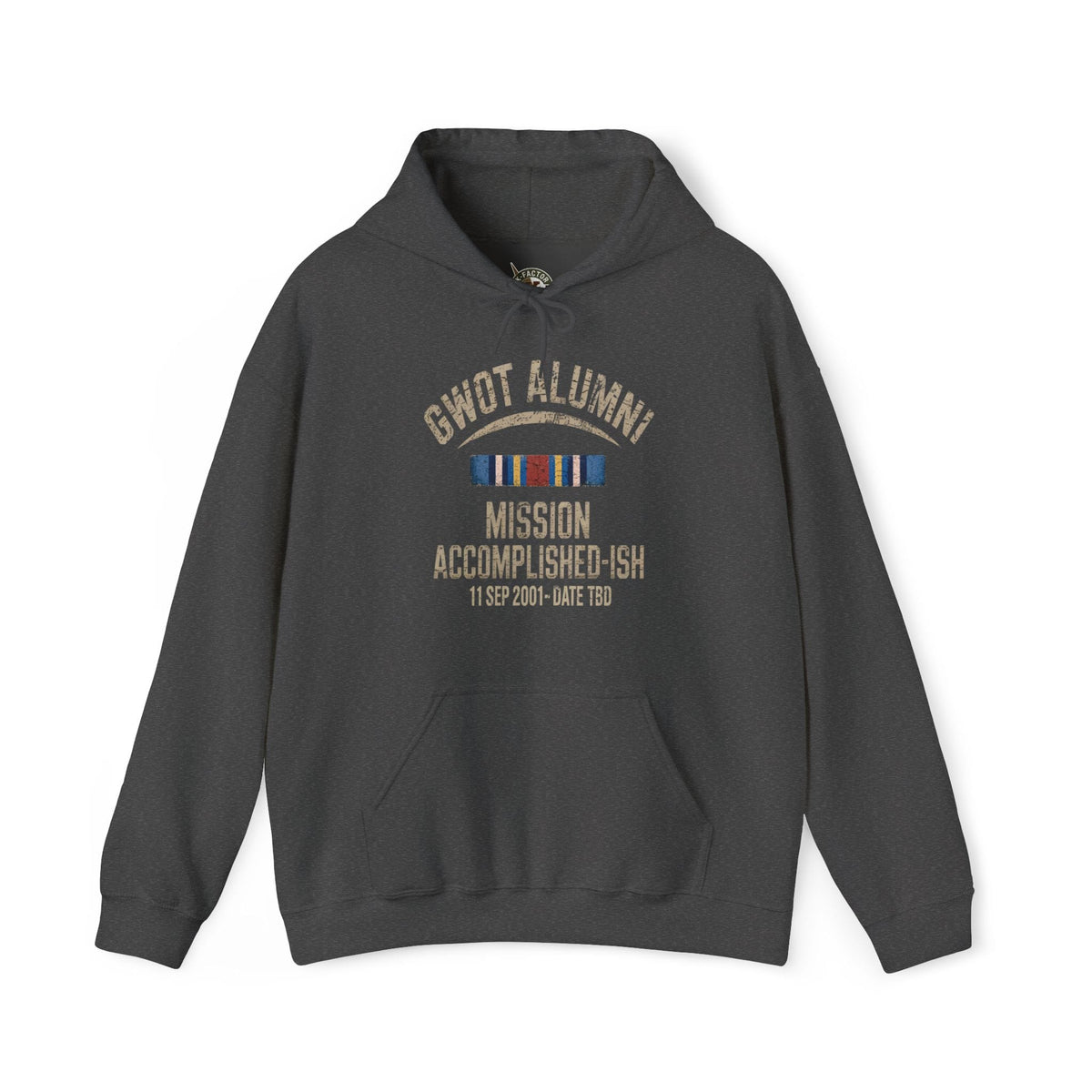 K-Factor Supply Co GWOT Alumni MK 2 (GWOT-E) Hoodie Dark Heather / S