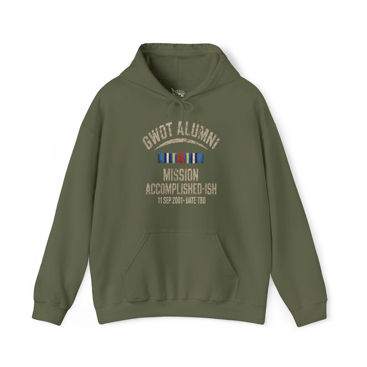 K-Factor Supply Co GWOT Alumni MK 2 (GWOT-E) Hoodie Military Green / S