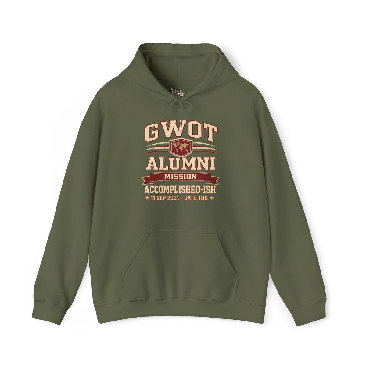 K-Factor Supply Co GWOT Alumni Mk 3 Hoodie Military Green / S