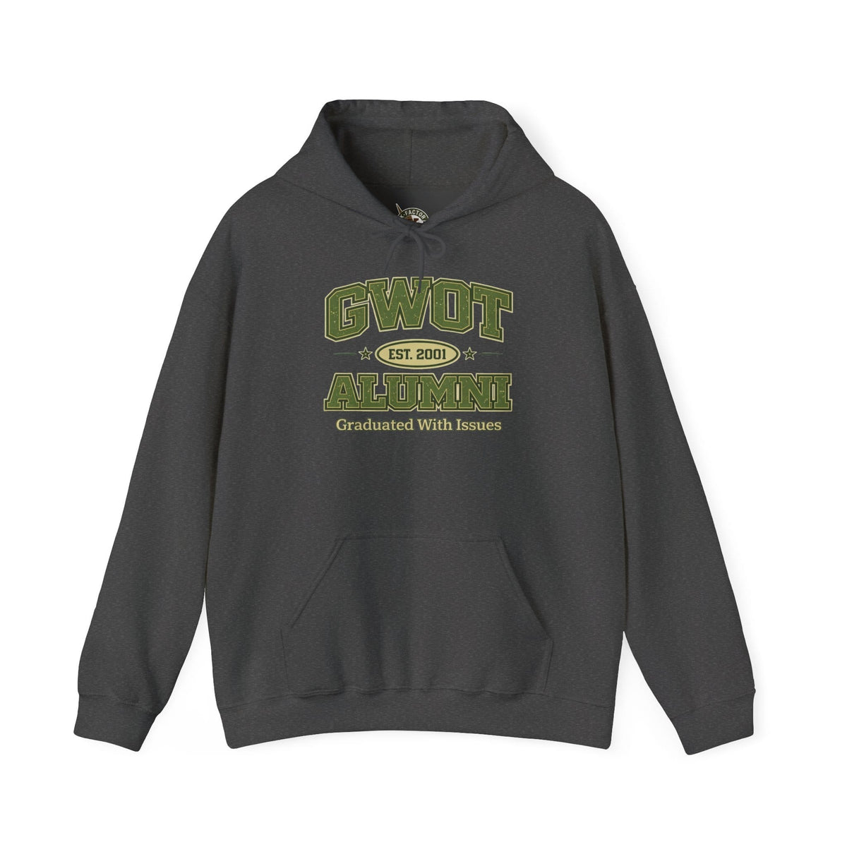 K-Factor Supply Co GWOT Alumni Mk 4 Mod 1 Hoodie Dark Heather / S