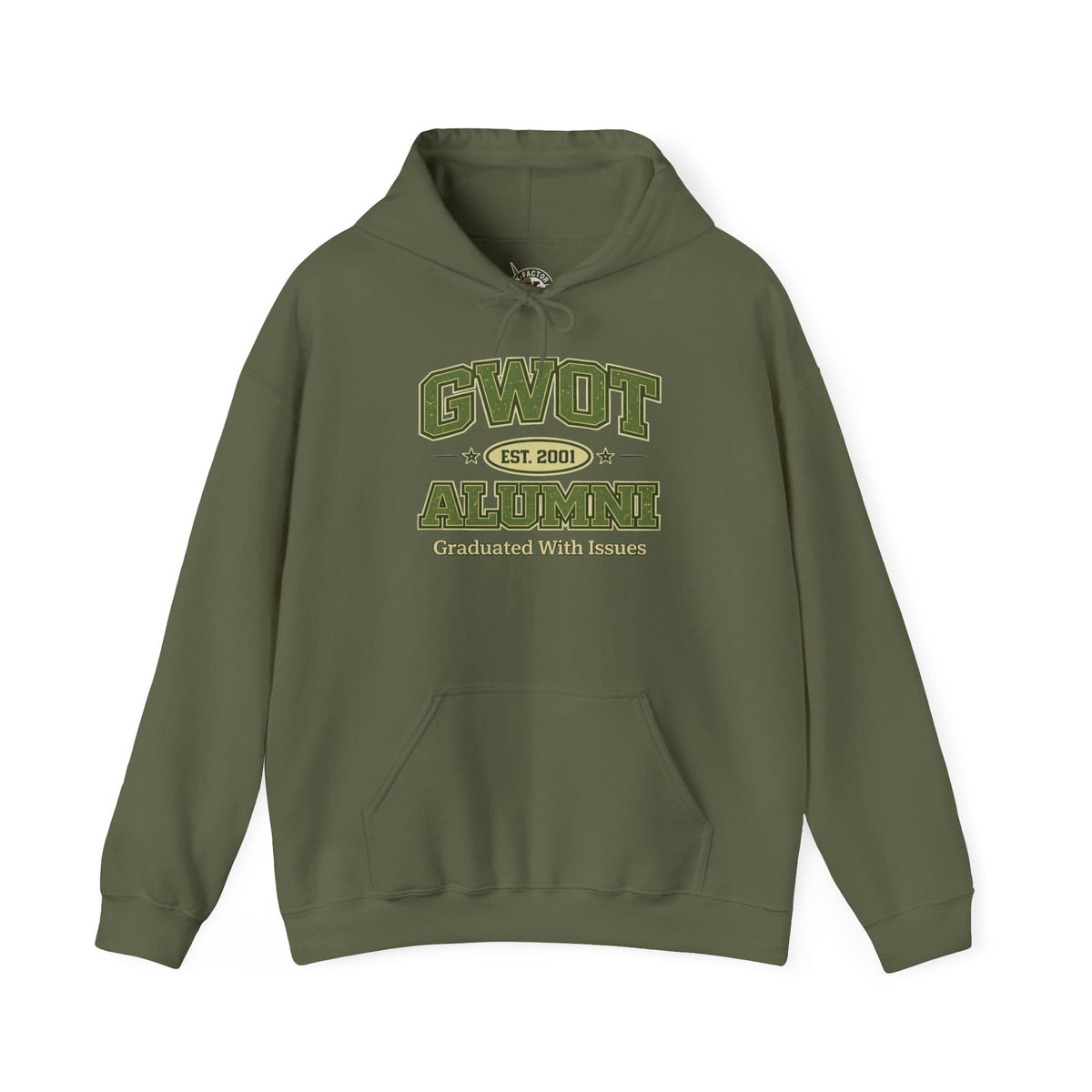 K-Factor Supply Co GWOT Alumni Mk 4 Mod 1 Hoodie Military Green / S